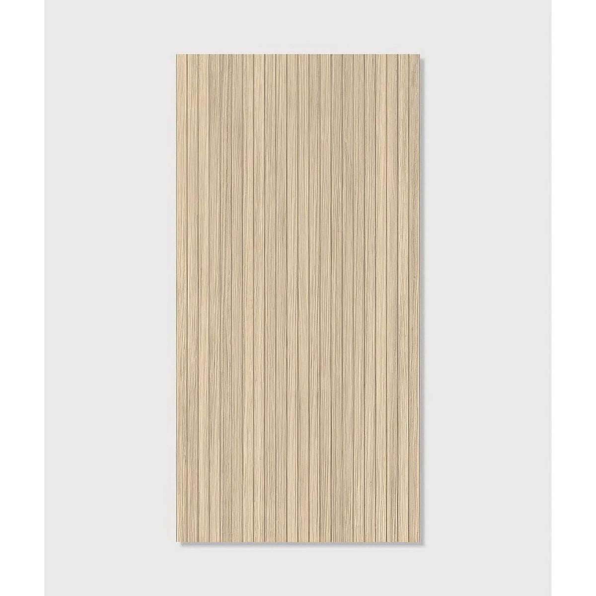 Kinfolk porcelain maple light beige wooden panel with vertical grain texture for interior wall cladding