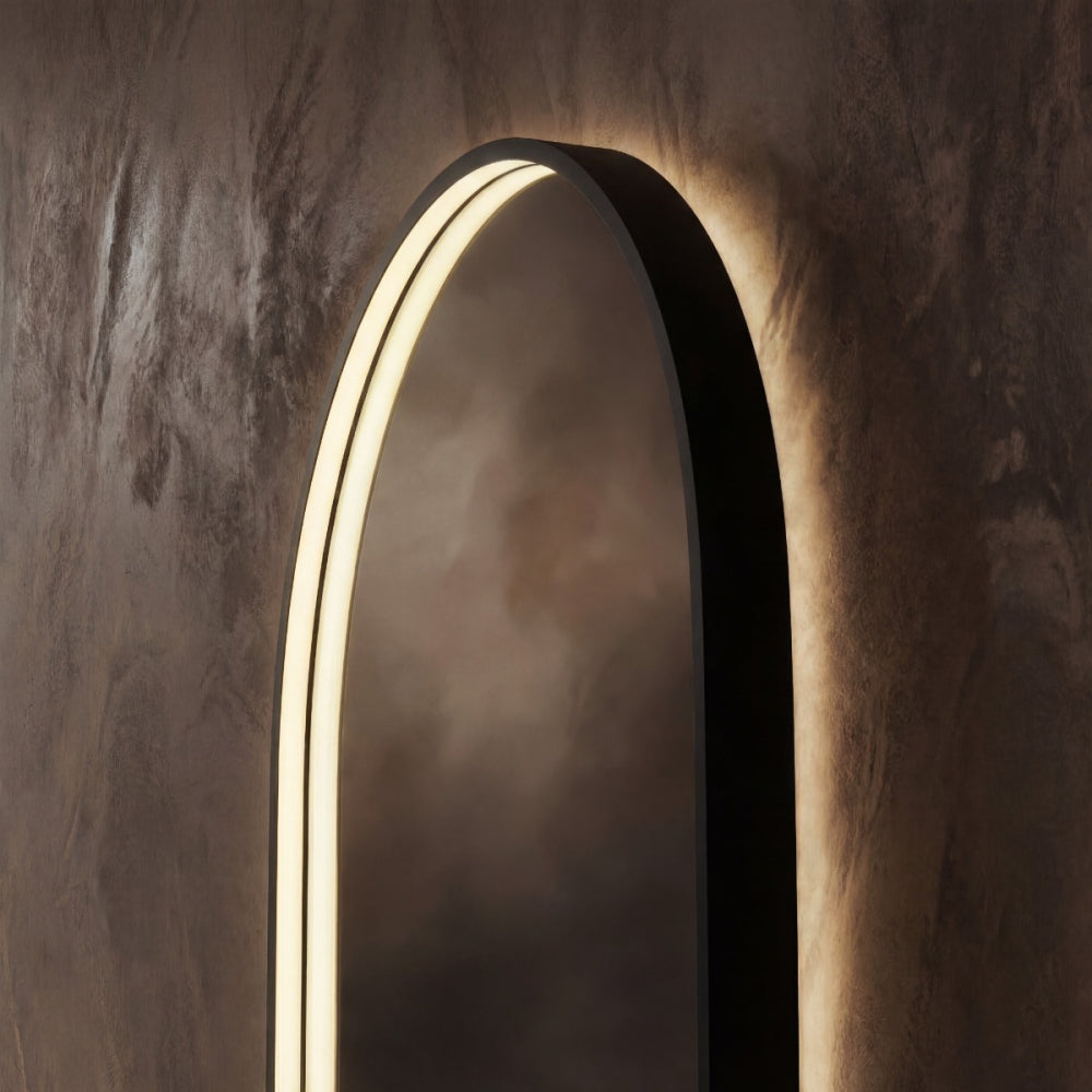 Kingsley Capsule Mirror 50x100cm in Black - Origins Living, view 7