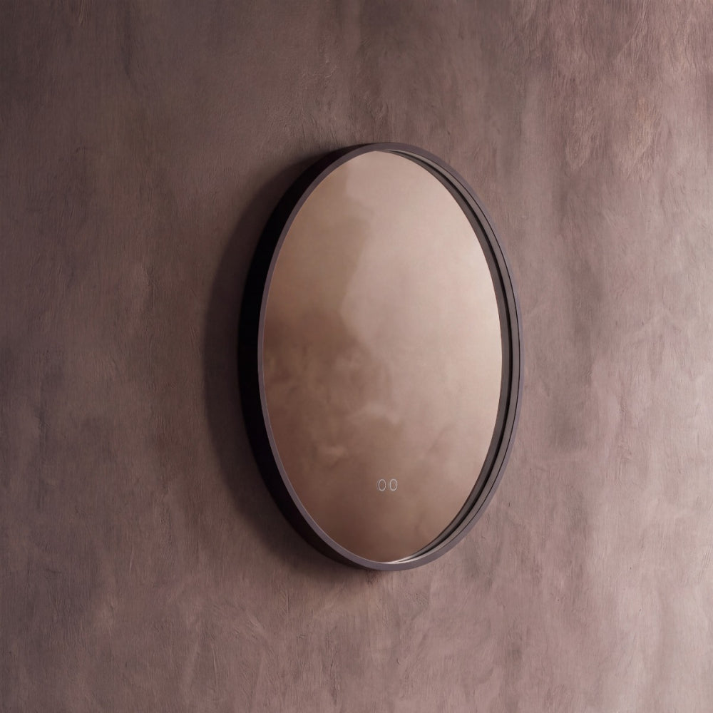 Kingsley Round Mirror 60cm in Black - Origins Living, view 9