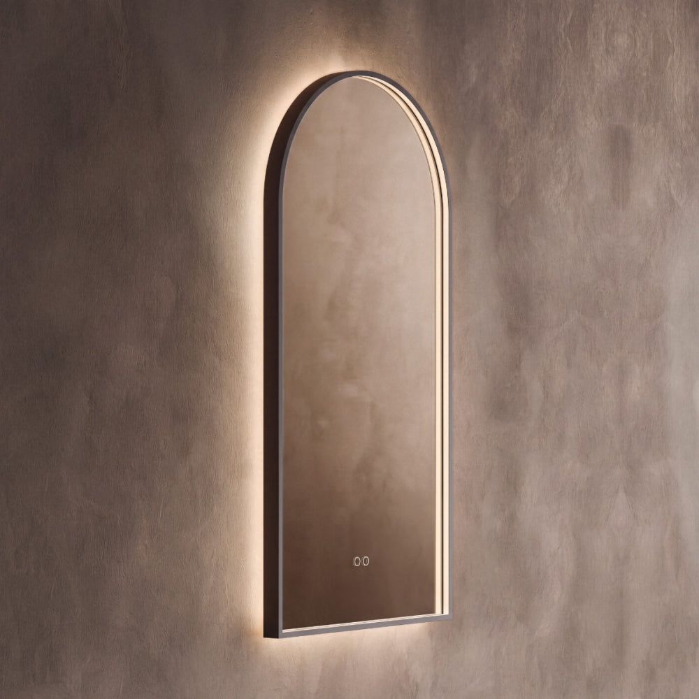 Kingsley Arch Mirror 50x100cm in Black - Origins Living, view 2