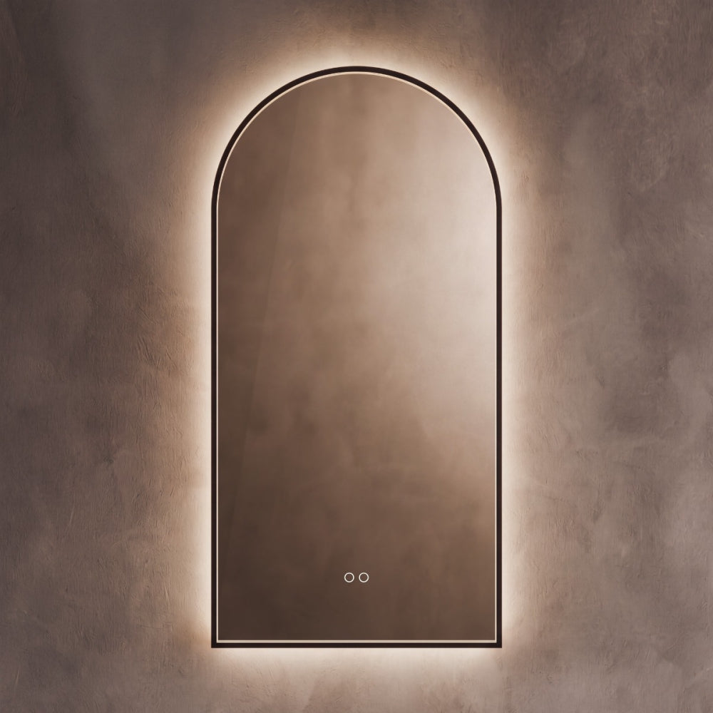 Kingsley Arch Mirror 50x100cm in Black - Origins Living, view 4