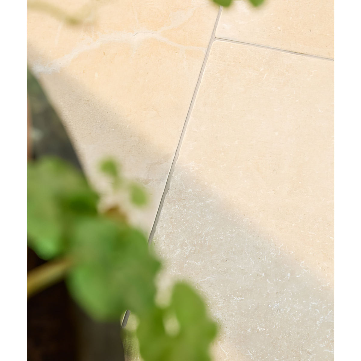 Lacock Limestone Tumbled Finish beige limestone tile with subtle natural veining and a tumbled matt finish