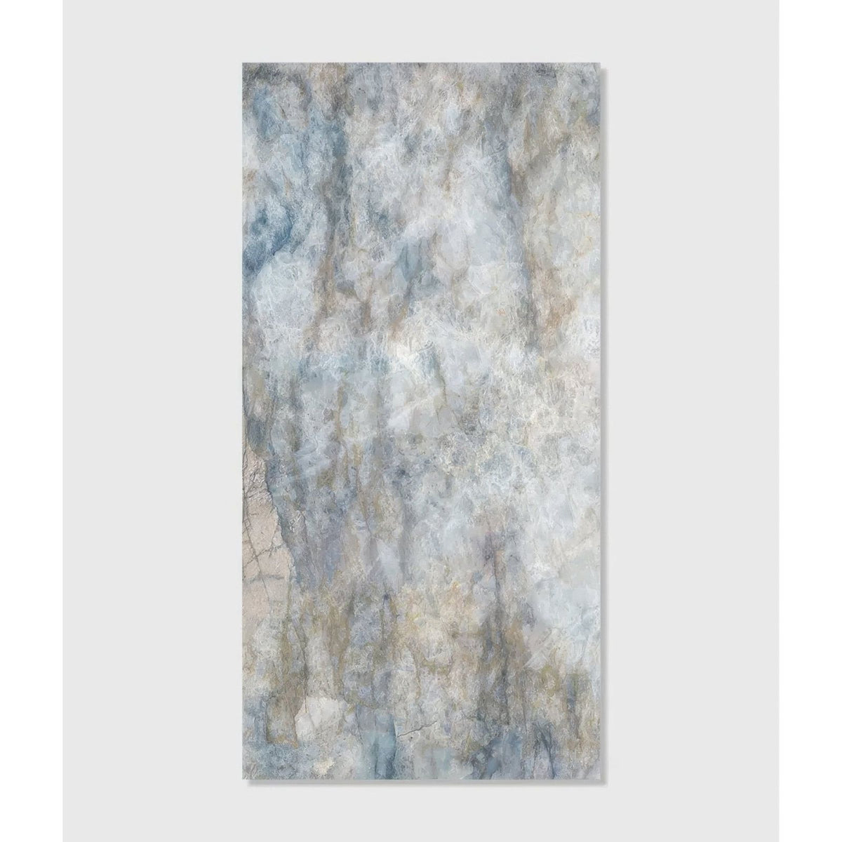 Lake Garda Minerale Pure Gloss Click Tile rectangular blue, grey and beige marble-effect tile