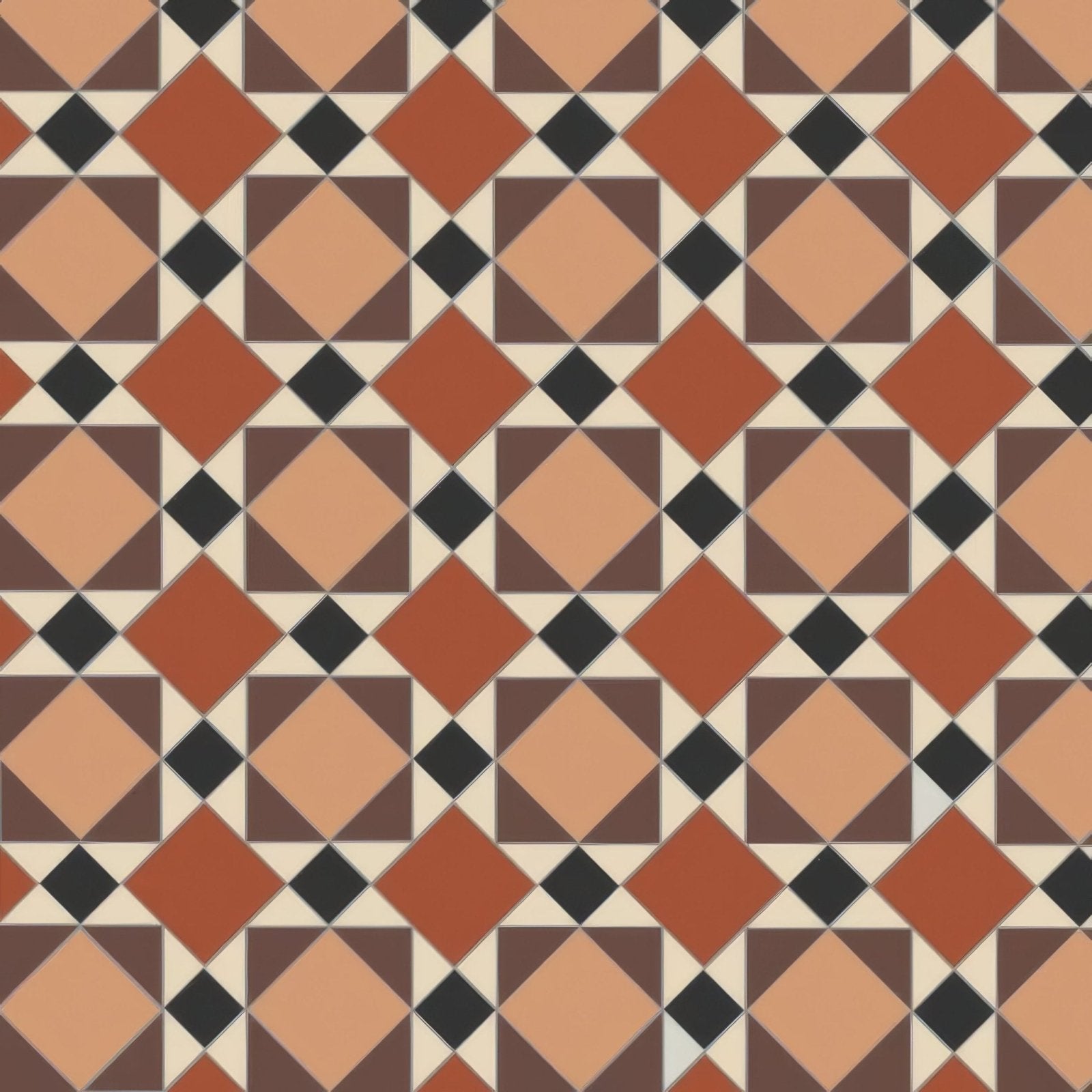 Lambeth Black, Brown, Buff, Red & White