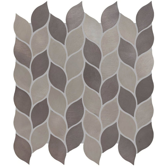 Leaf Aluminium Mosaic Beige Mix - alternate view