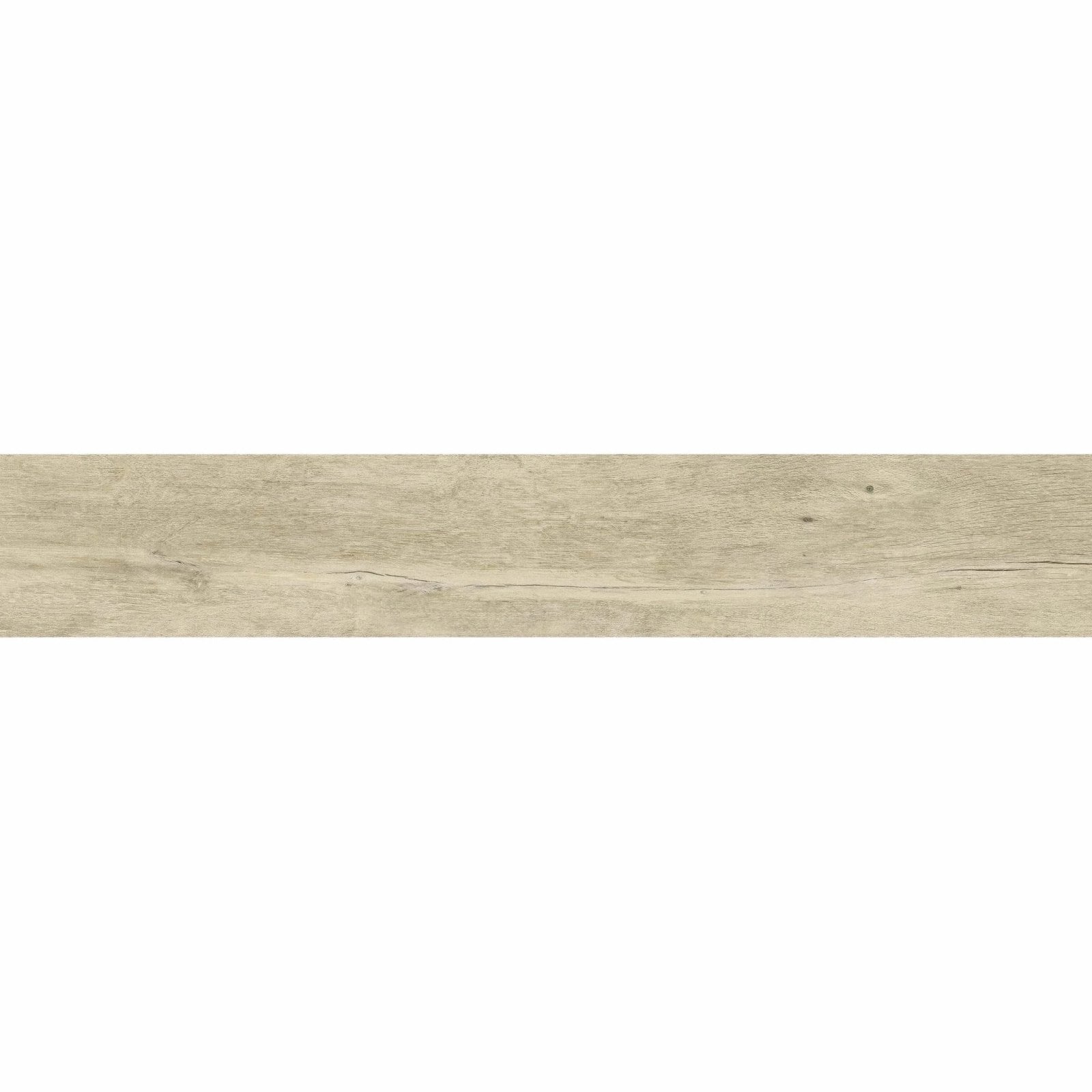 Lenke maple wood effect tile in light beige with subtle grain pattern and faint natural imperfections