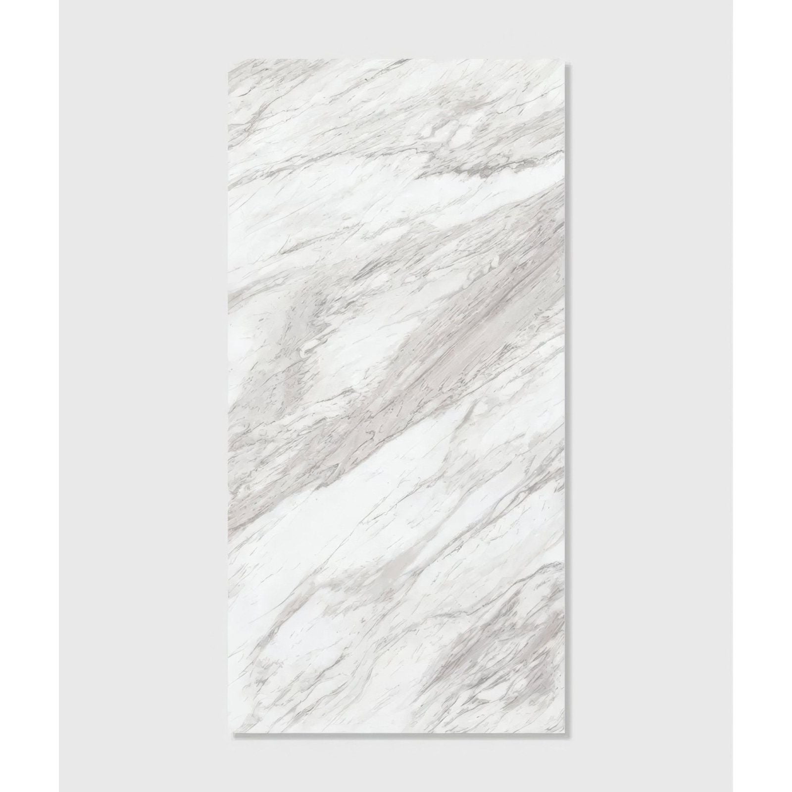 Leonardo Minerale Pure Matt Click Tile white marble-effect rectangular tile with subtle gray veining and matte finish