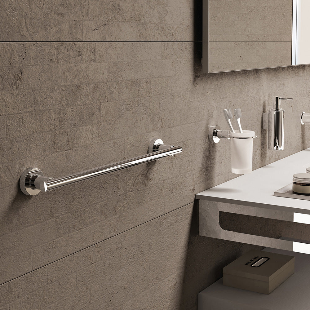 Tecno Project Towel Rail 79cm in Chrome - Origins Living, view 2