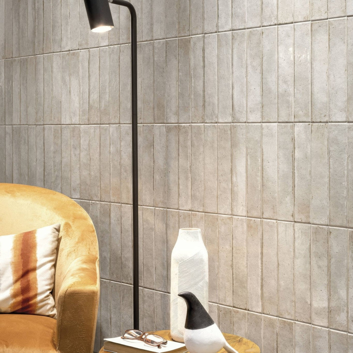 Lisbon Oyster Shine shown as flooring