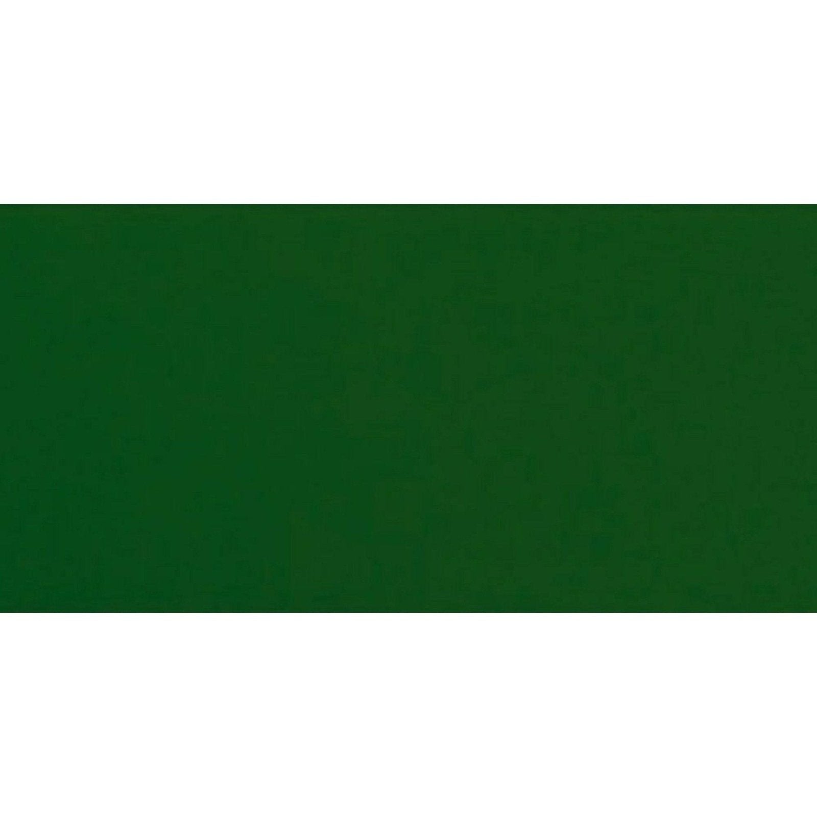 Solid dark green rectangular ceramic tile liso verde gloss 100x200 with a smooth glossy finish