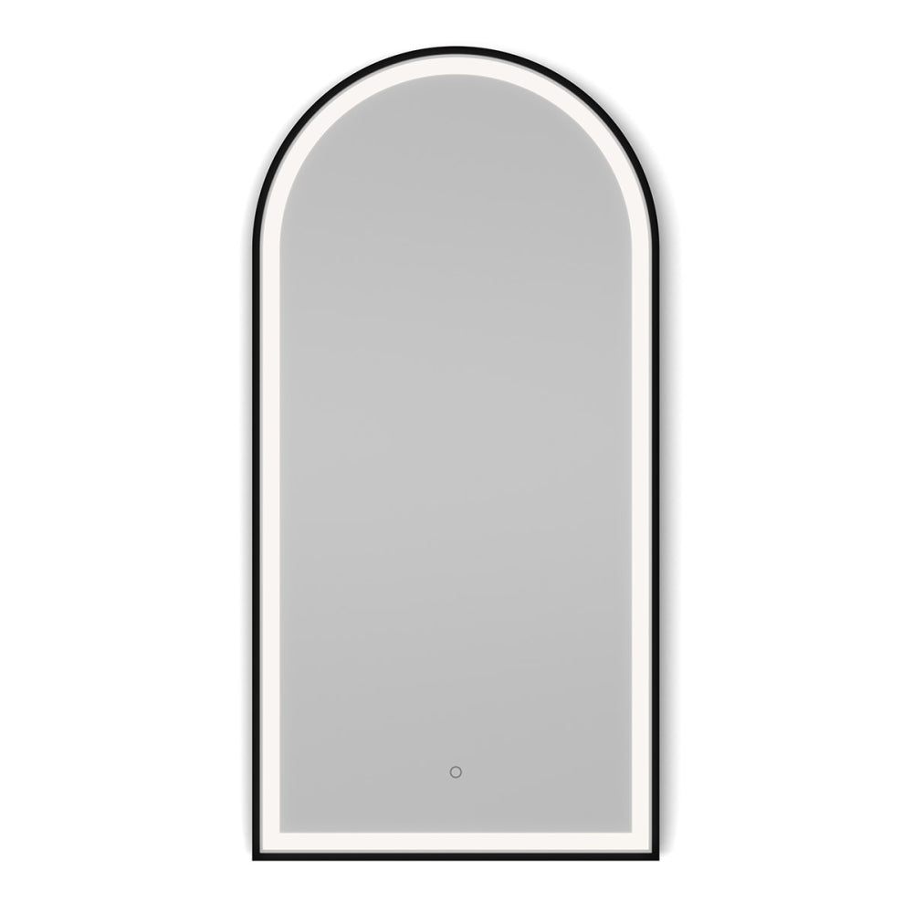 Lomax Light Arch Mirror 50x100cm in Black - Origins Living, view 4
