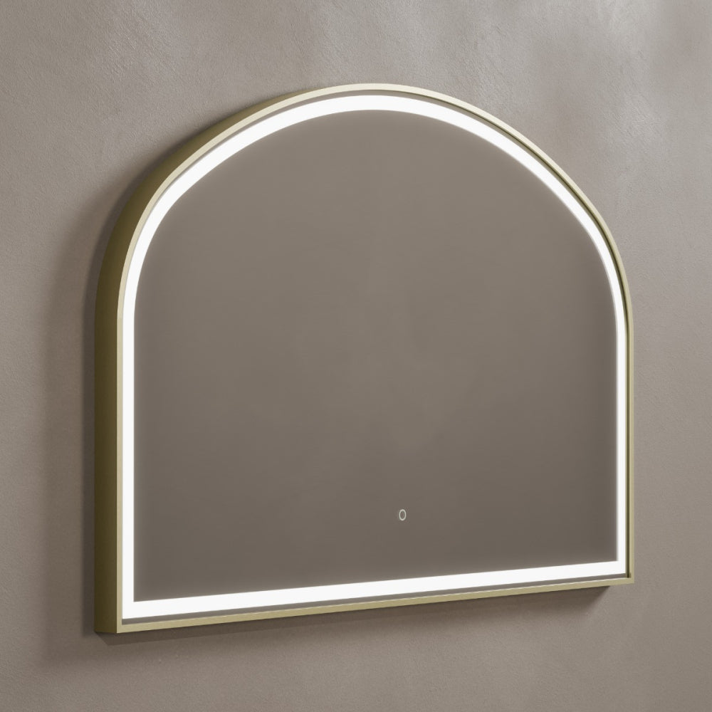 Lomax Light Overmantel Arch 120x75cm in Brushed Brass - Origins Living, view 2