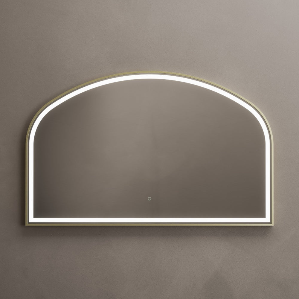 Lomax Light Overmantel Arch 120x75cm in Brushed Brass - Origins Living, view 4
