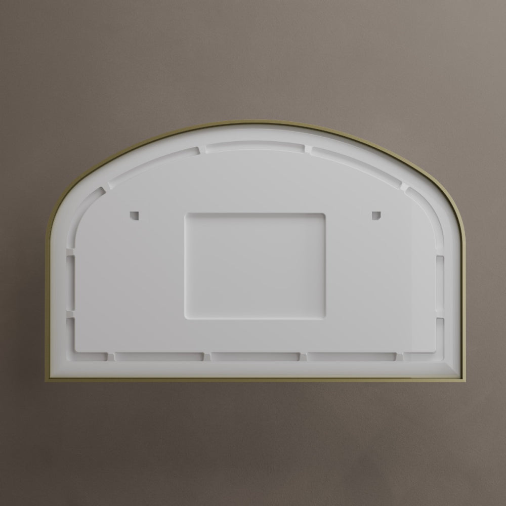 Lomax Light Overmantel Arch 120x75cm in Brushed Brass - Origins Living, view 8