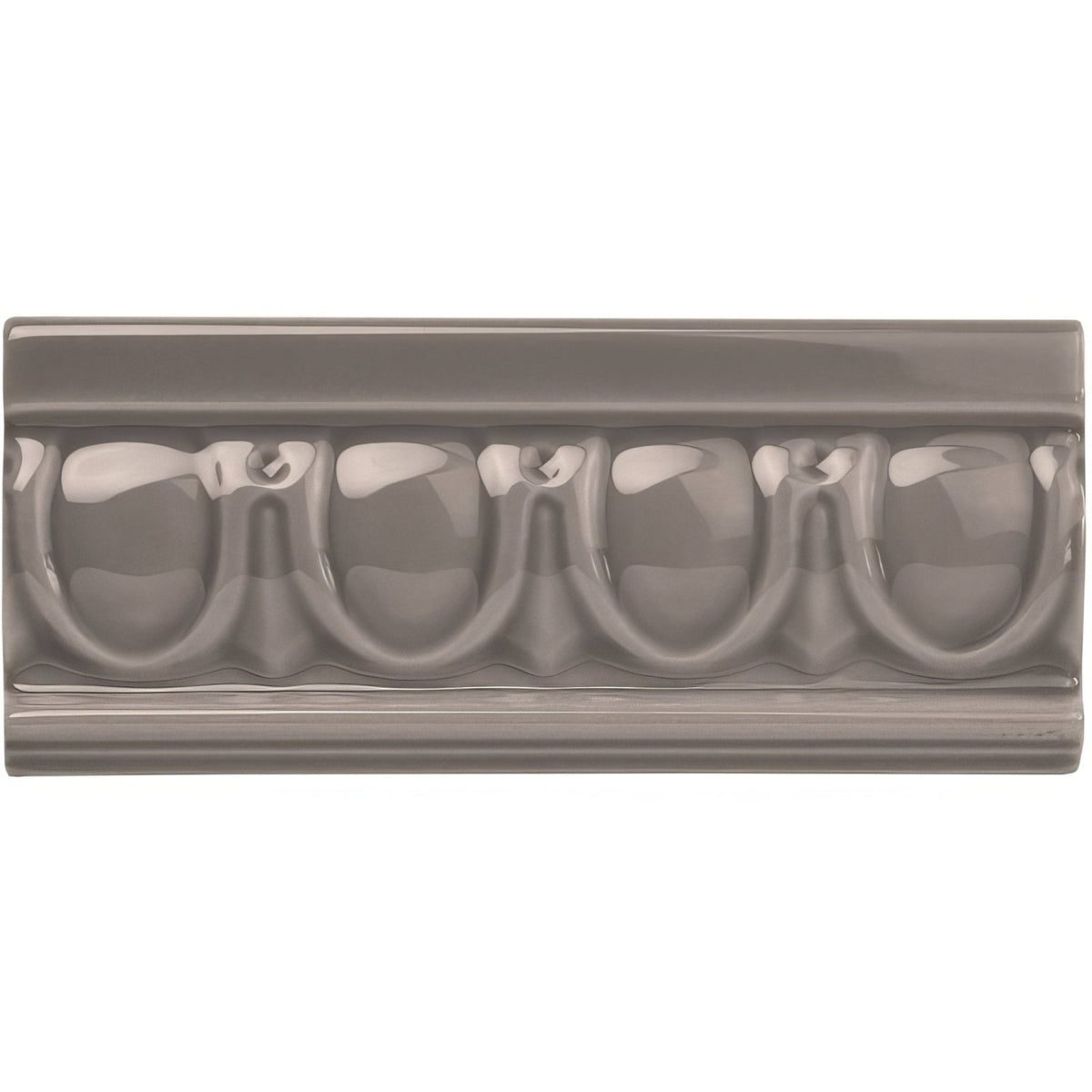 London Stone Egg & Dart Moulding Ceramic Wall Tile 152x65mm - Gloss