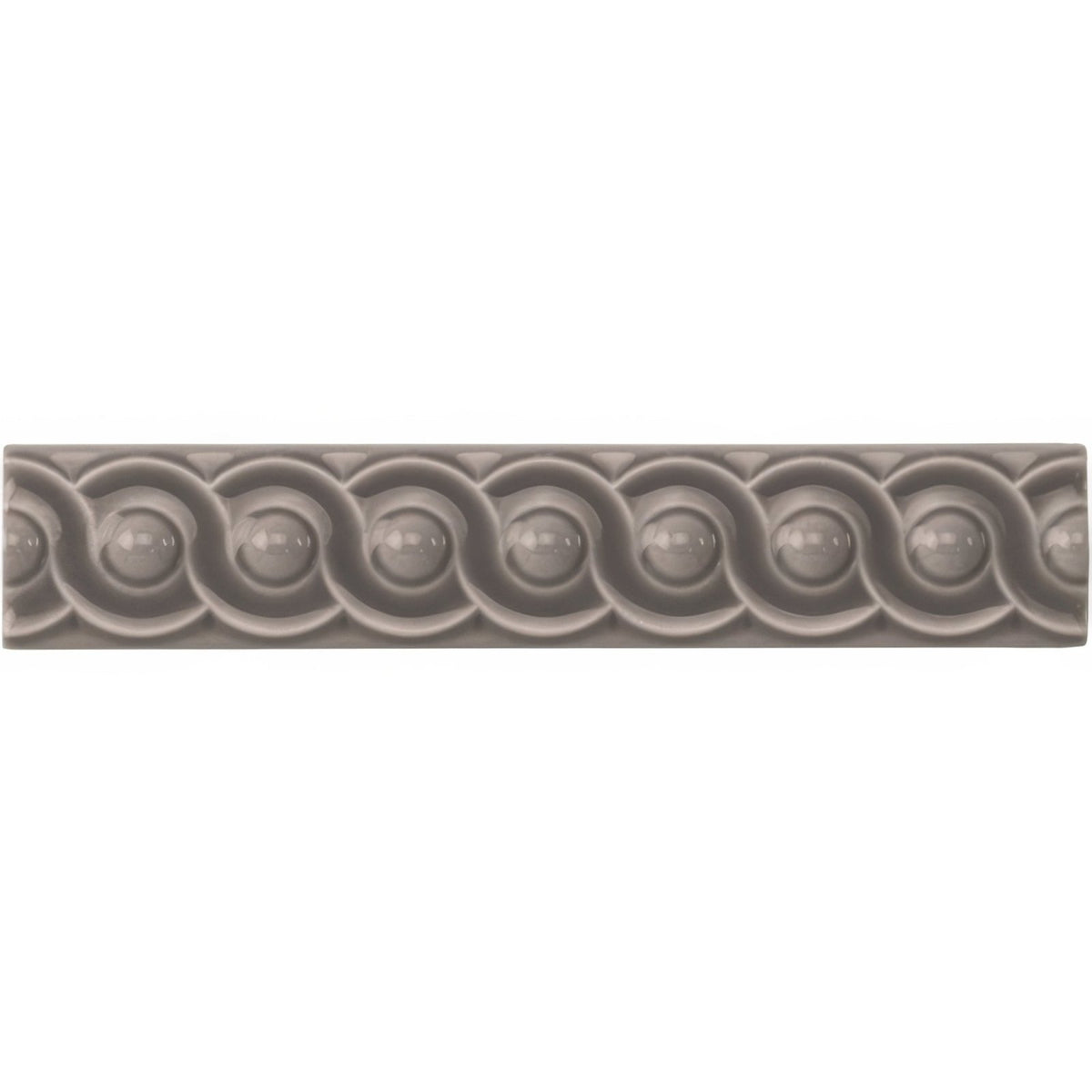 London Stone Scroll Moulding Ceramic Wall Tile 152x29mm - Gloss