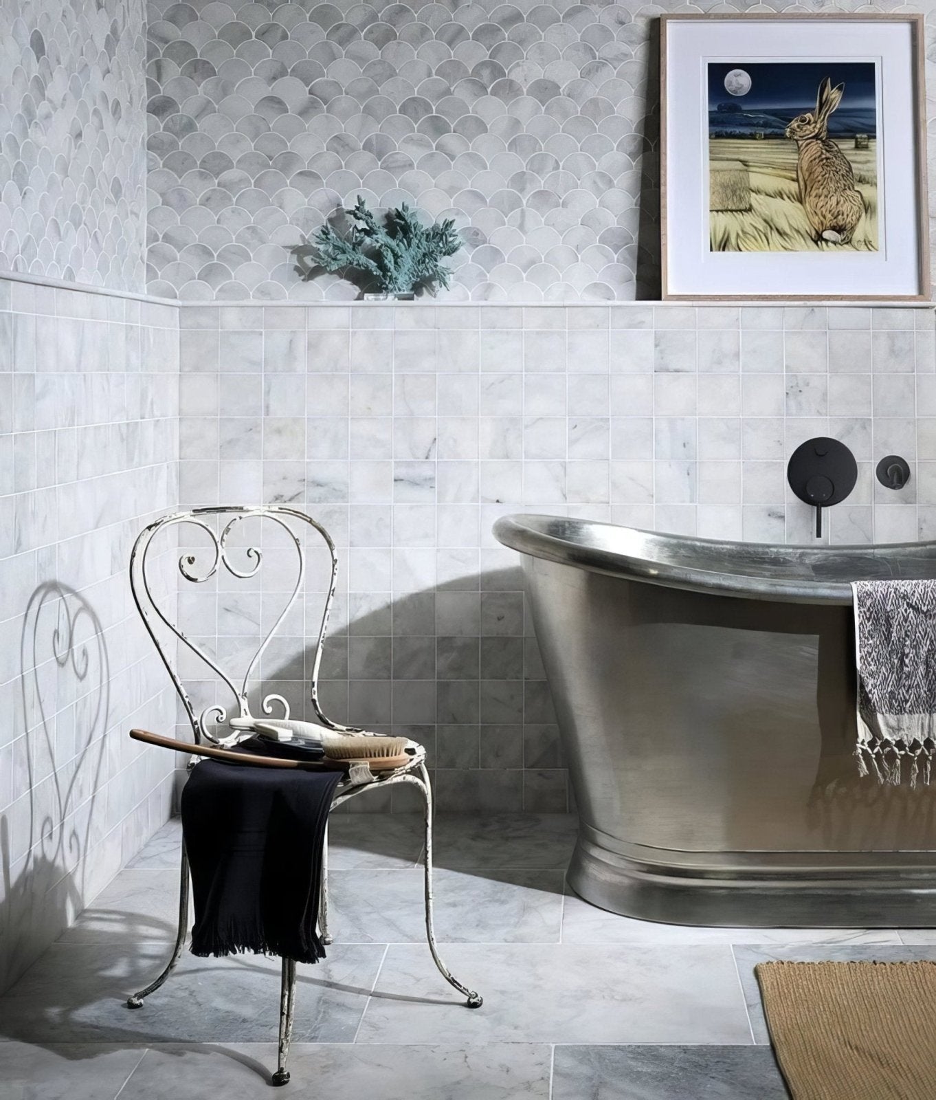 Long Island Marble Scallop Mosaic