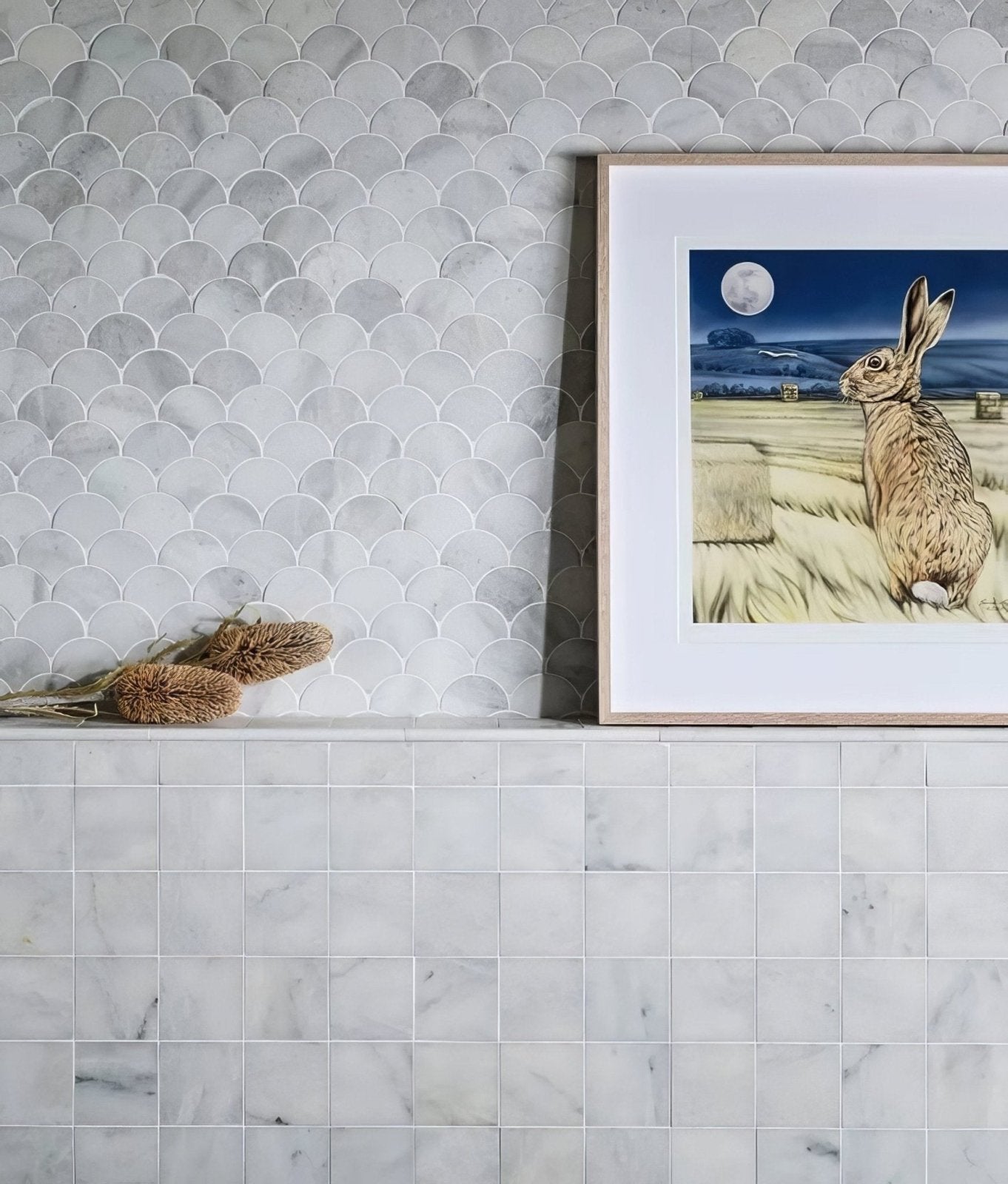 Long Island Marble Scallop Mosaic