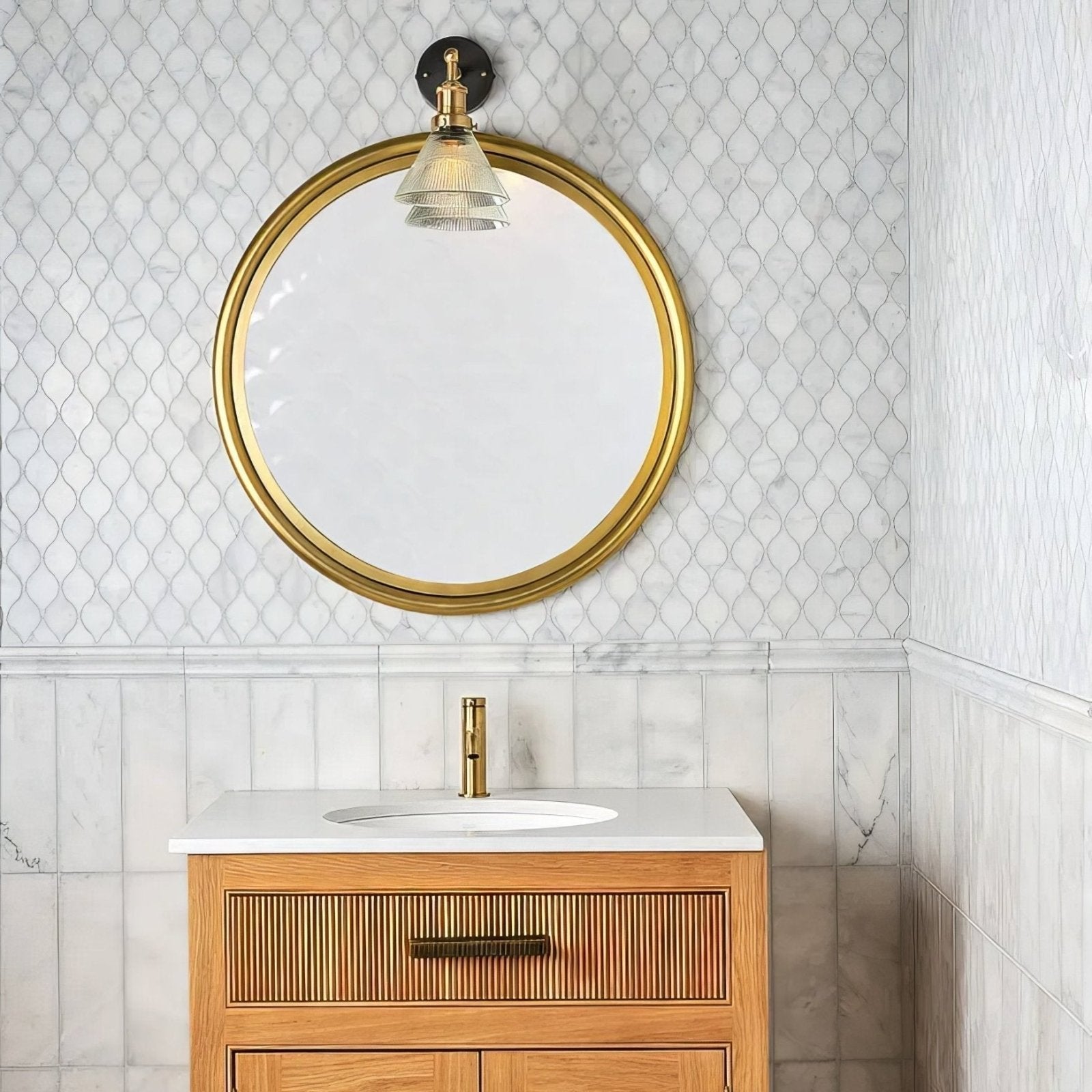 Long Island Marble Teardrop Mosaic