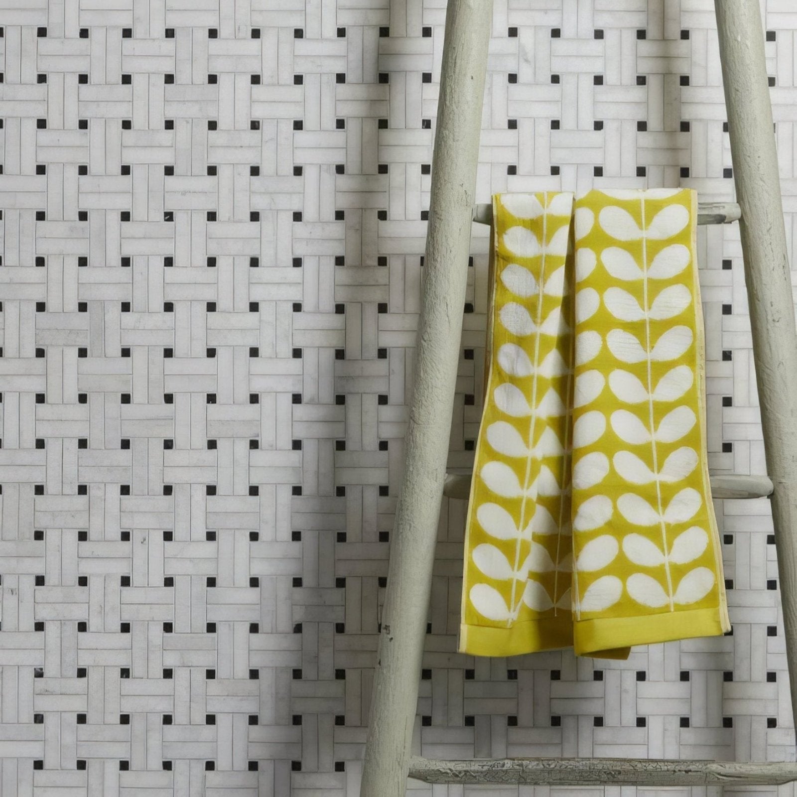 Long Island Marble Wicker Mosaic