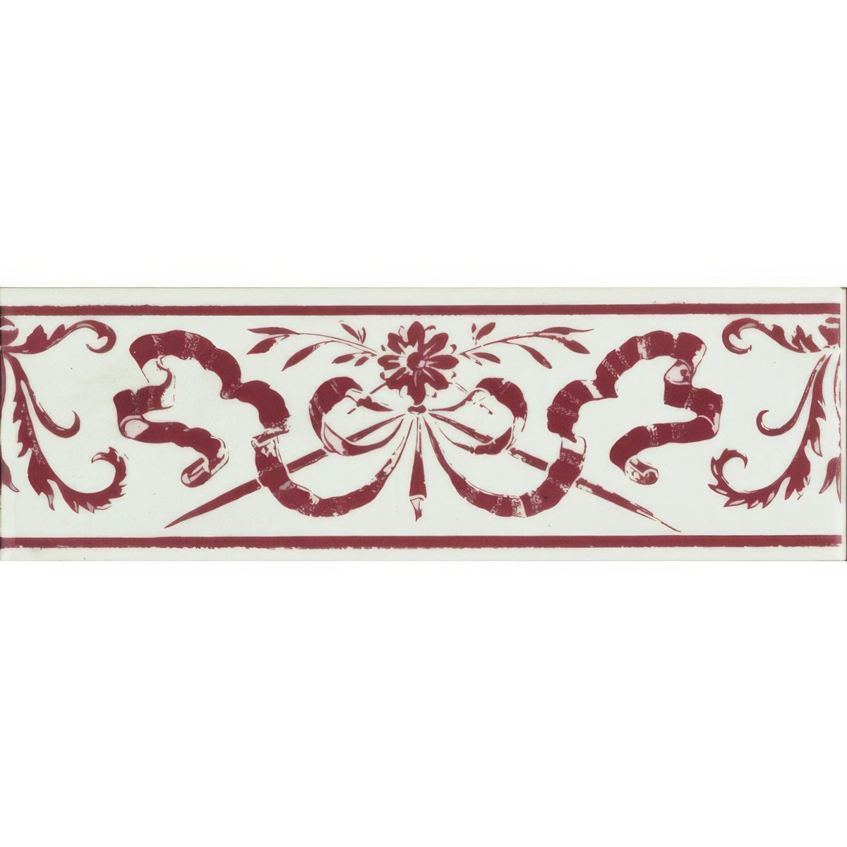 Love Knot Burgundy On Brilliant White – pattern detail (2)