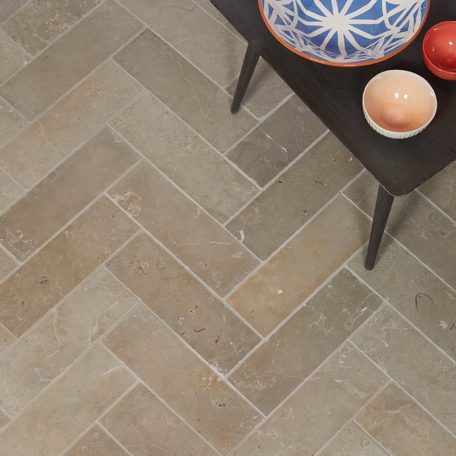 Lucca Limestone Brick Tumbled Finish