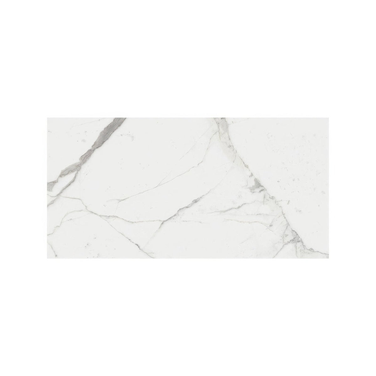 Lucca Statuario Venato white marble-effect tile with subtle grey veining