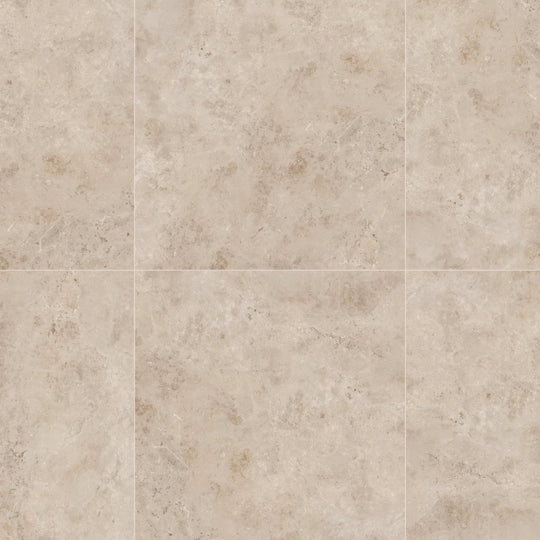 Lux beige 60 x 60cm floor tiles with beige stone effect and subtle natural veining for elegant flooring options