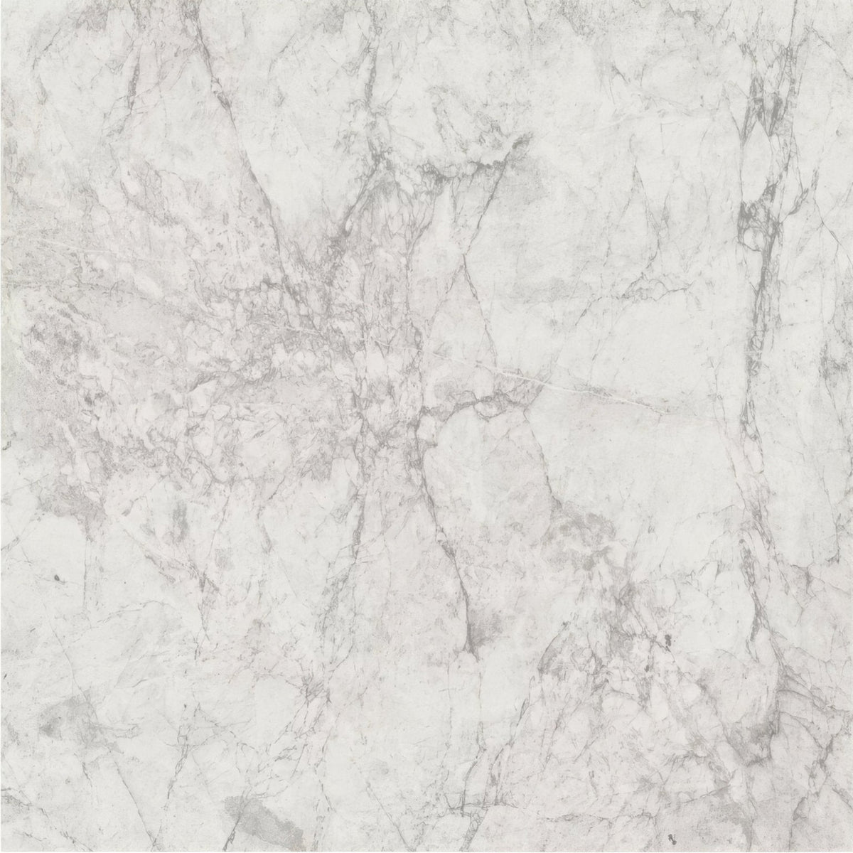 Lux white 60 x 60cm white marble surface with intricate gray veining for elegant interior use