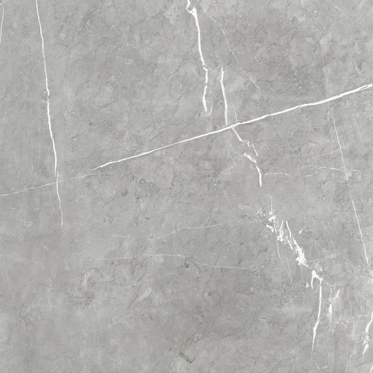Gray marble tile lyon 1837 marengo polished with subtle white veining and a polished finish