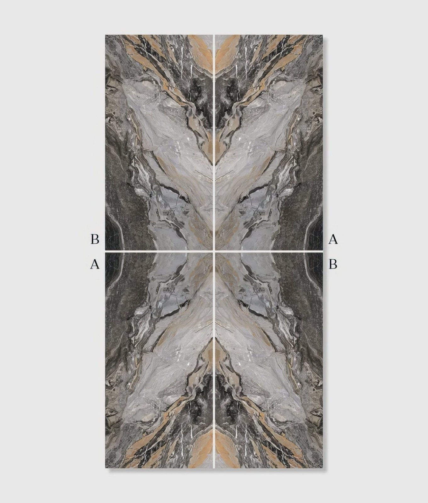 Magnifique Porcelain Nero Bookmatched