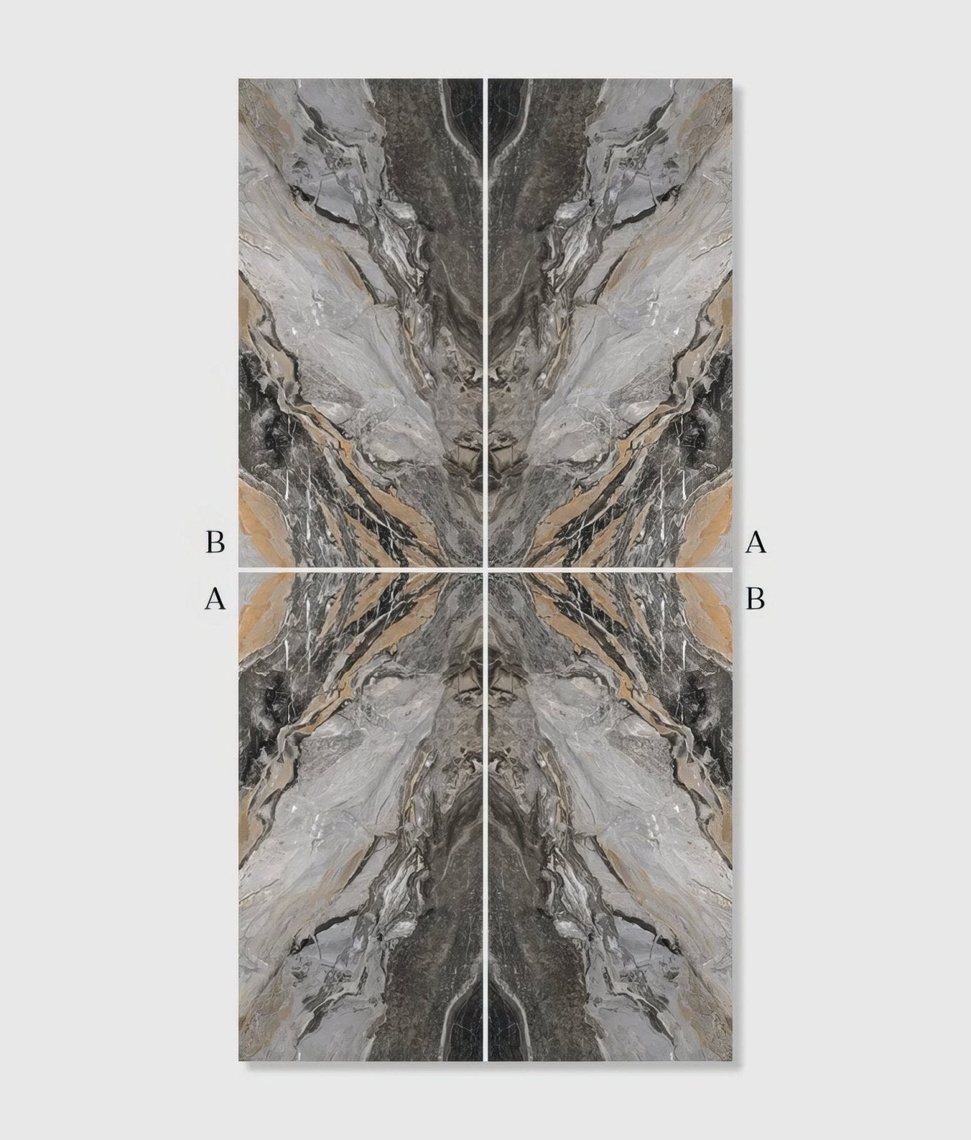 Magnifique Porcelain Nero Bookmatched