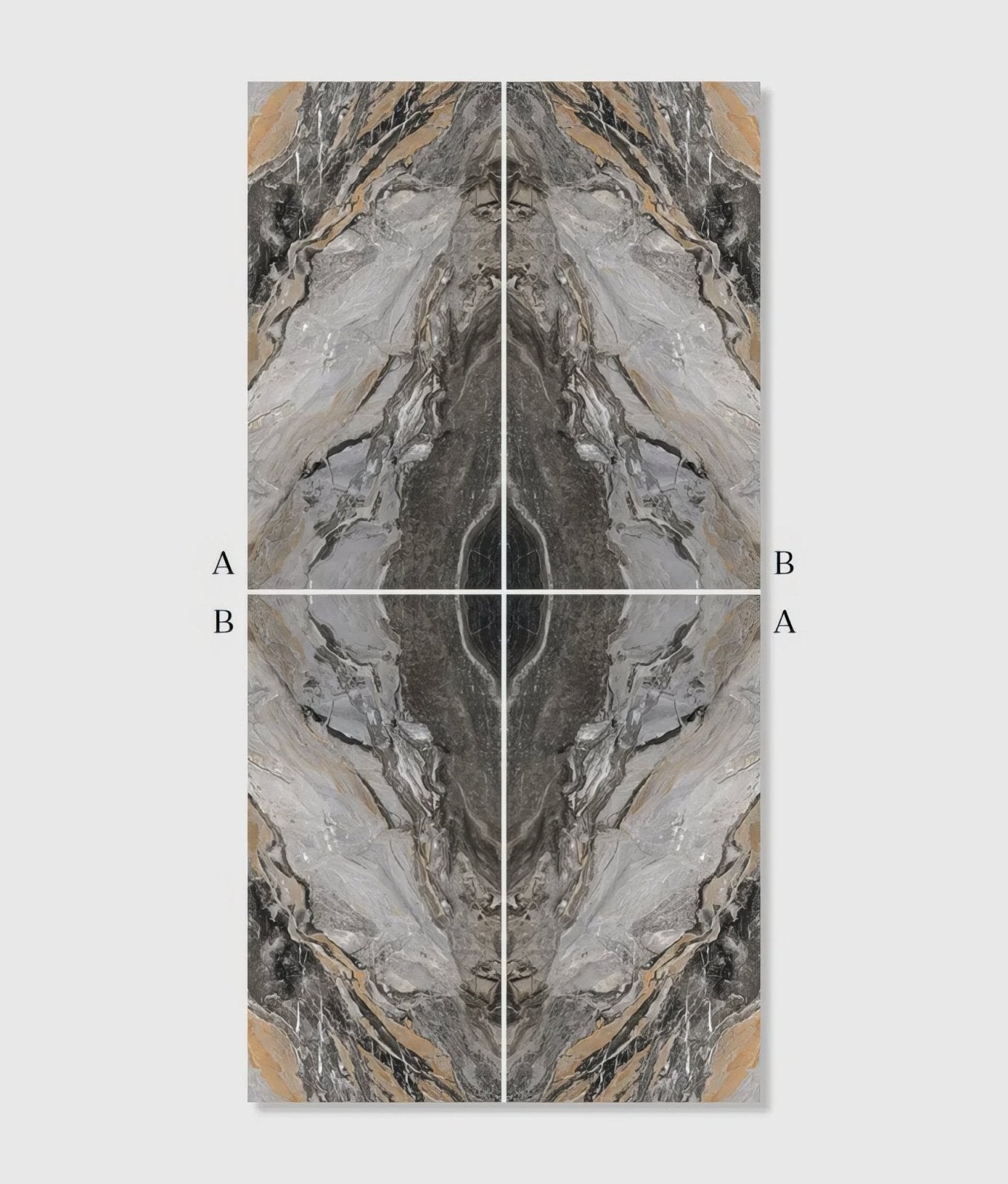 Magnifique Porcelain Nero Bookmatched