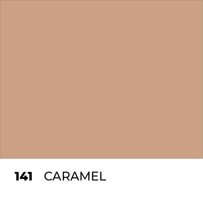 Caramel-colored Mapei Ultracolour Plus grout paint swatch labeled code 141 for durable tile joint finishing