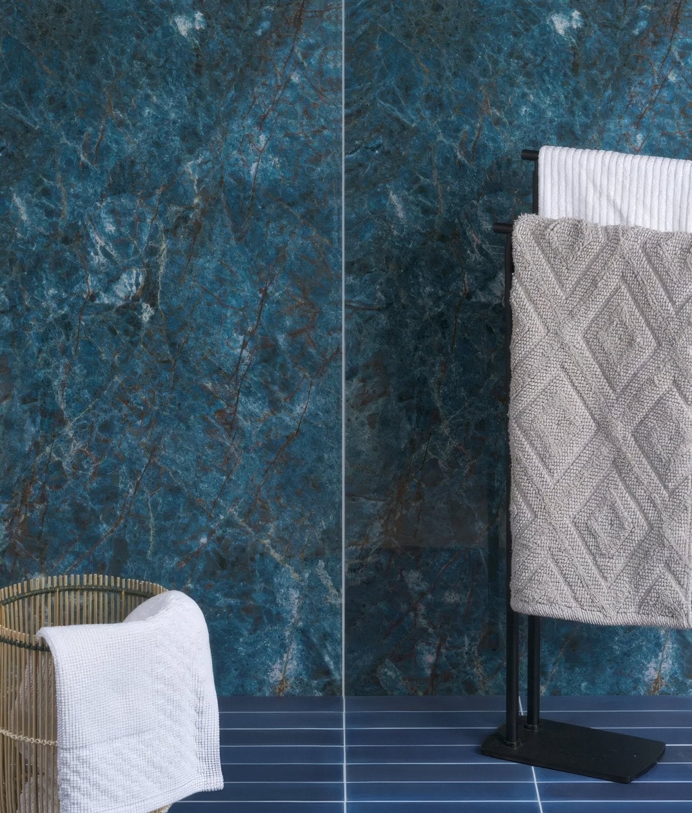 Marble Luxe Porcelain Azzurro