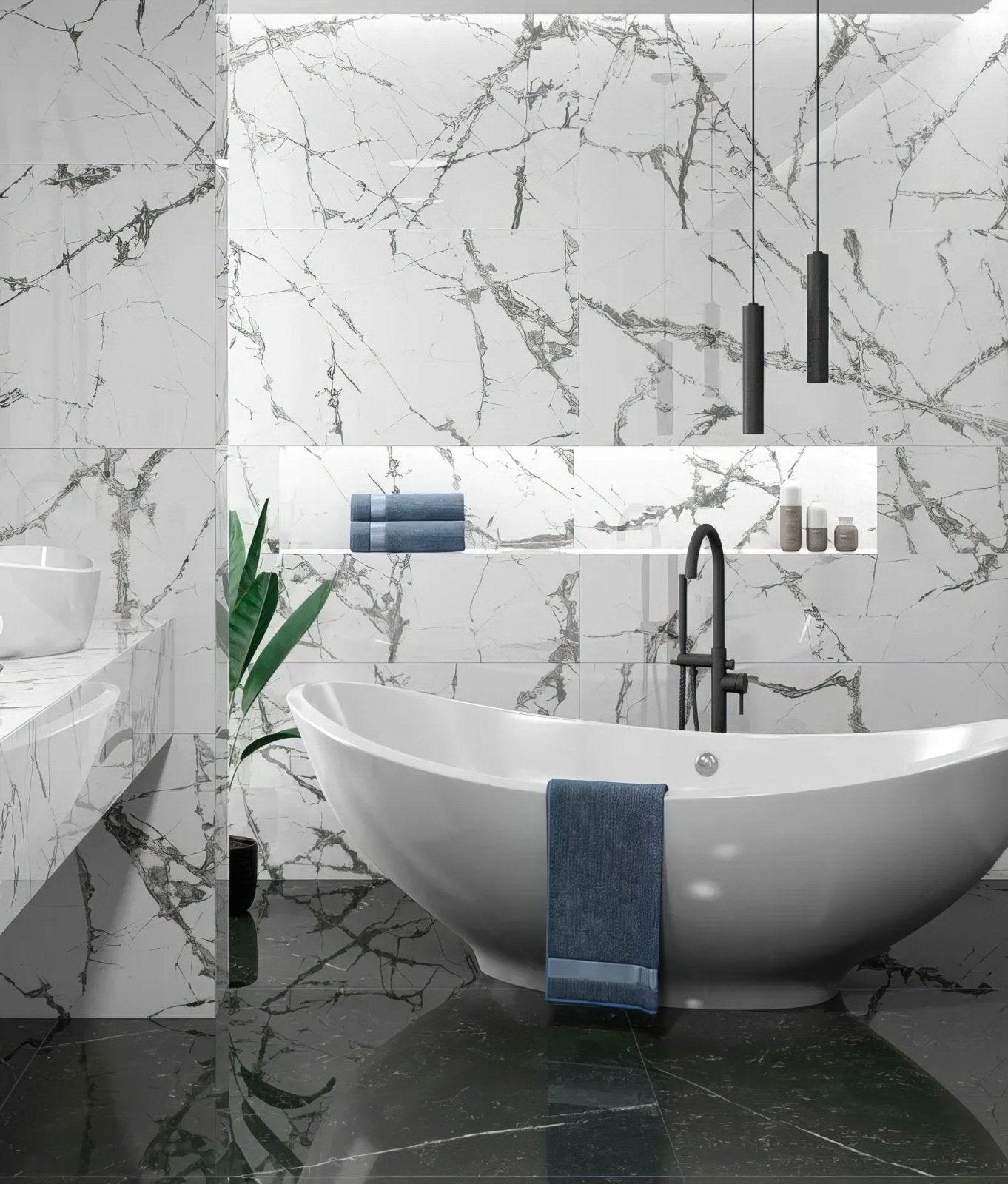Marble Luxe Porcelain Iceberg