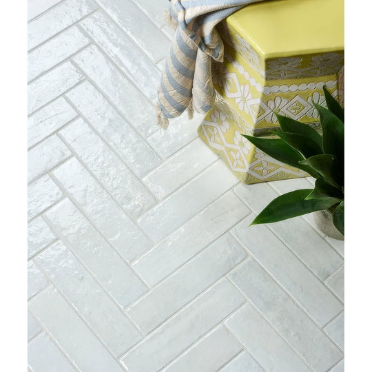 Marlborough Porcelain Parquet Cotton White Gloss - alternate view