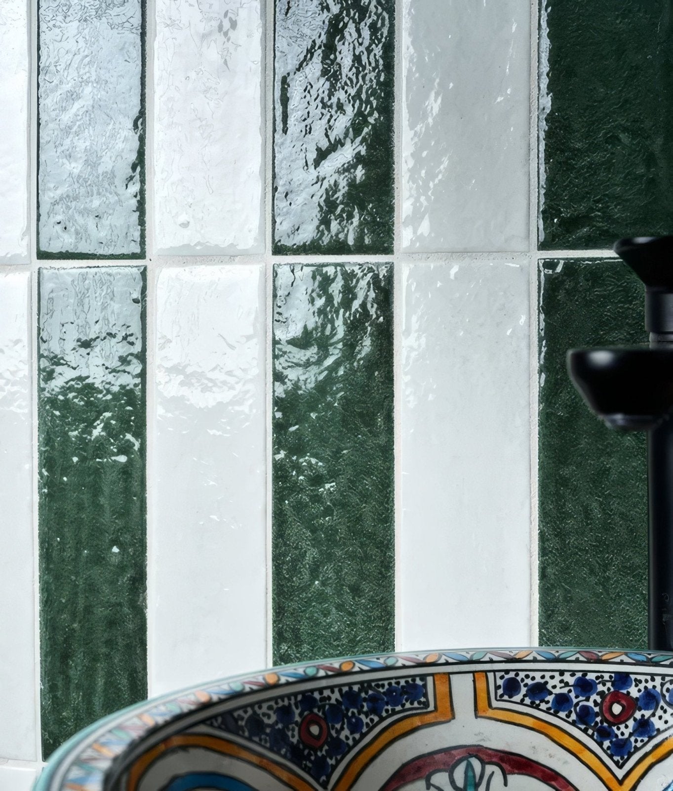 Marlborough Porcelain Parquet Forest Green Gloss