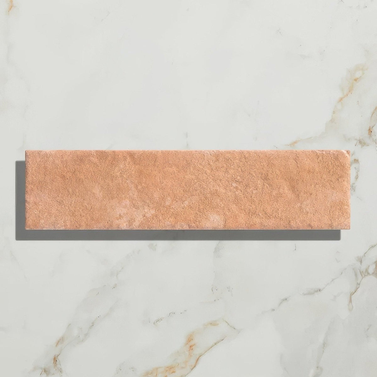 Copper-toned marlborough porcelain parquet natural rectangular tile with textured matte finish for flooring and walls
