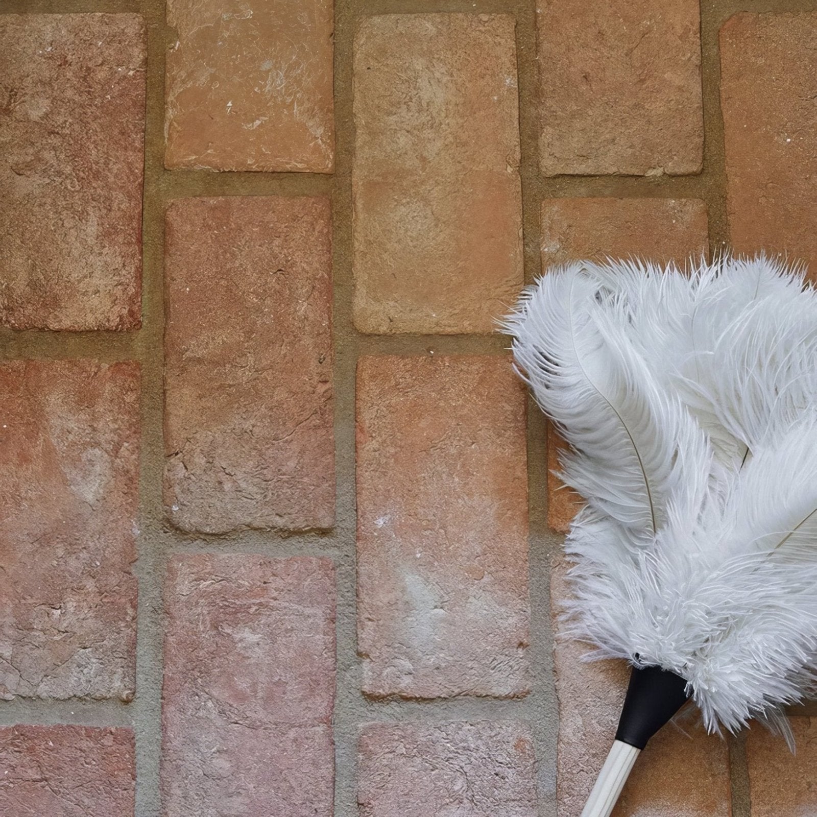 Marlborough Terracotta Brick in a bathroom setting