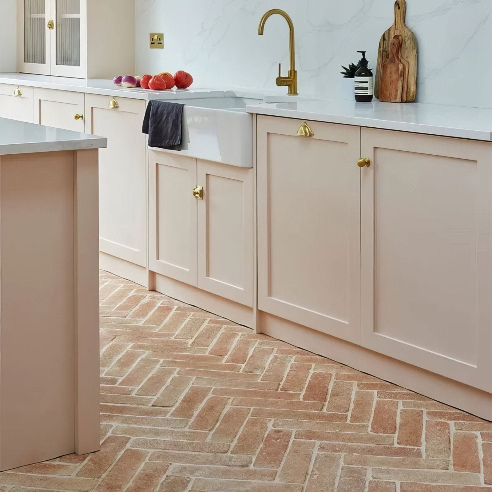 Marlborough Terracotta Parquet – terracotta tile pattern detail