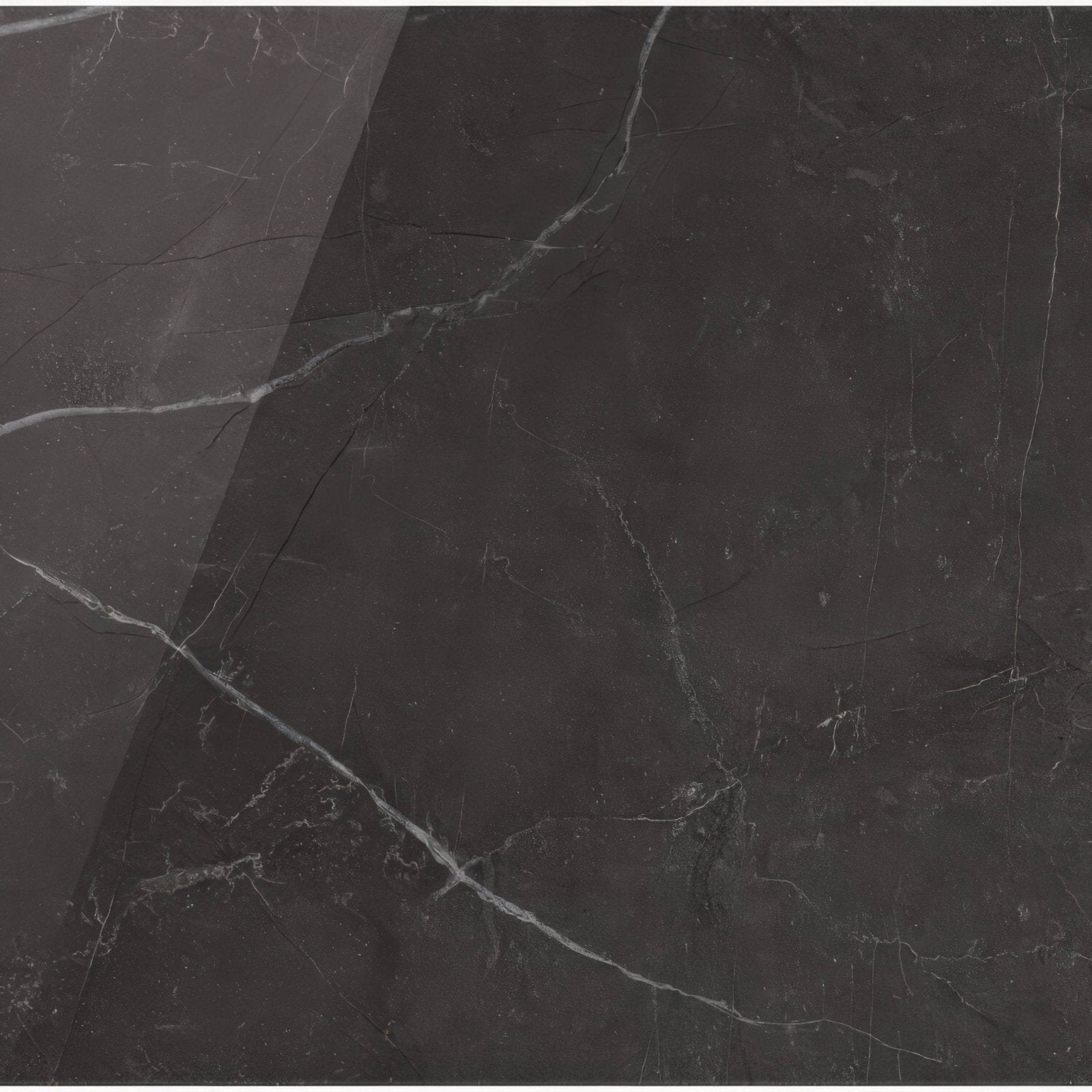 Dark gray marble tile marmi nero polished 60 x 60cm with subtle white veining for elegant flooring or wall design