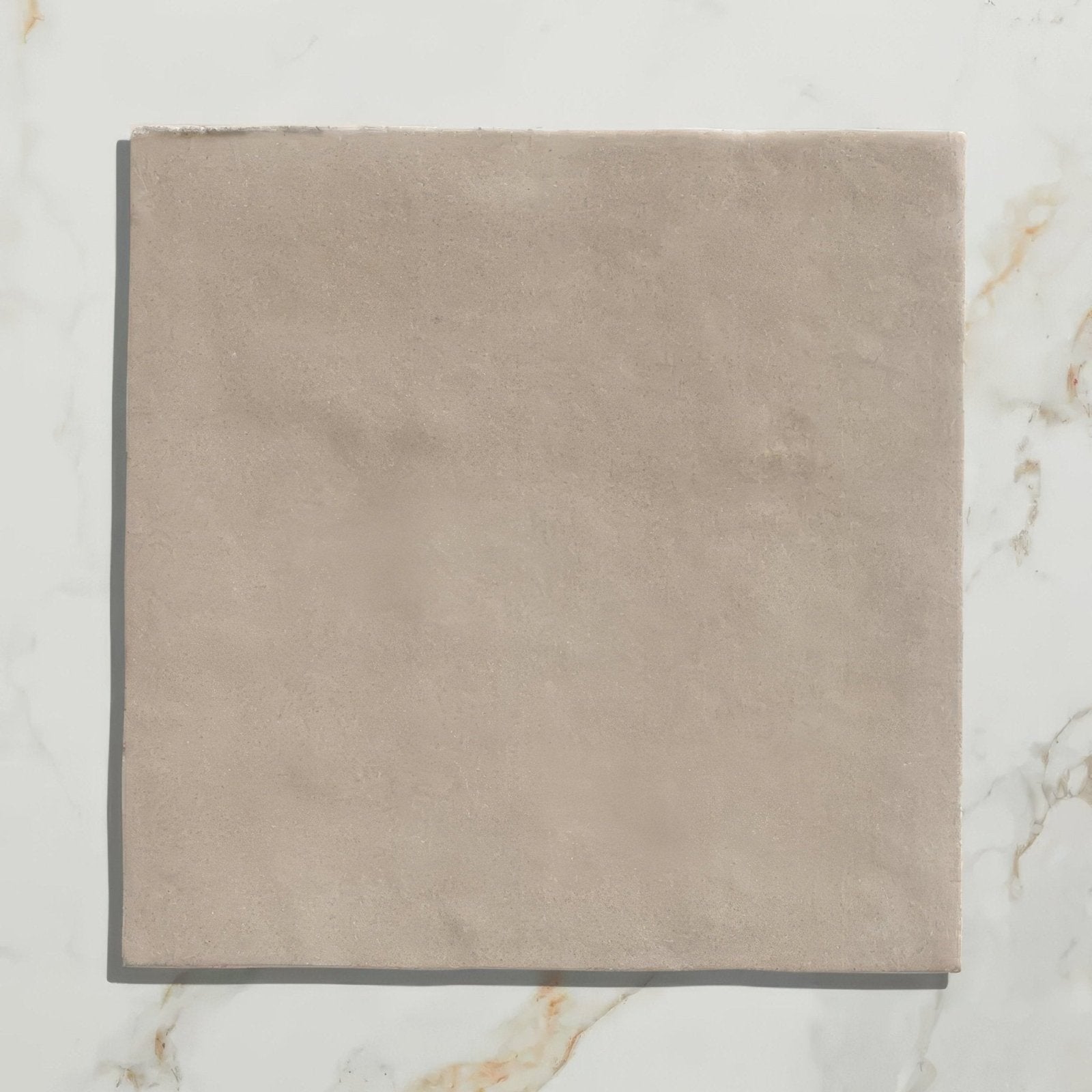 Beige maroc ceramic wool square tile with matte textured surface ideal for wall and floor applications