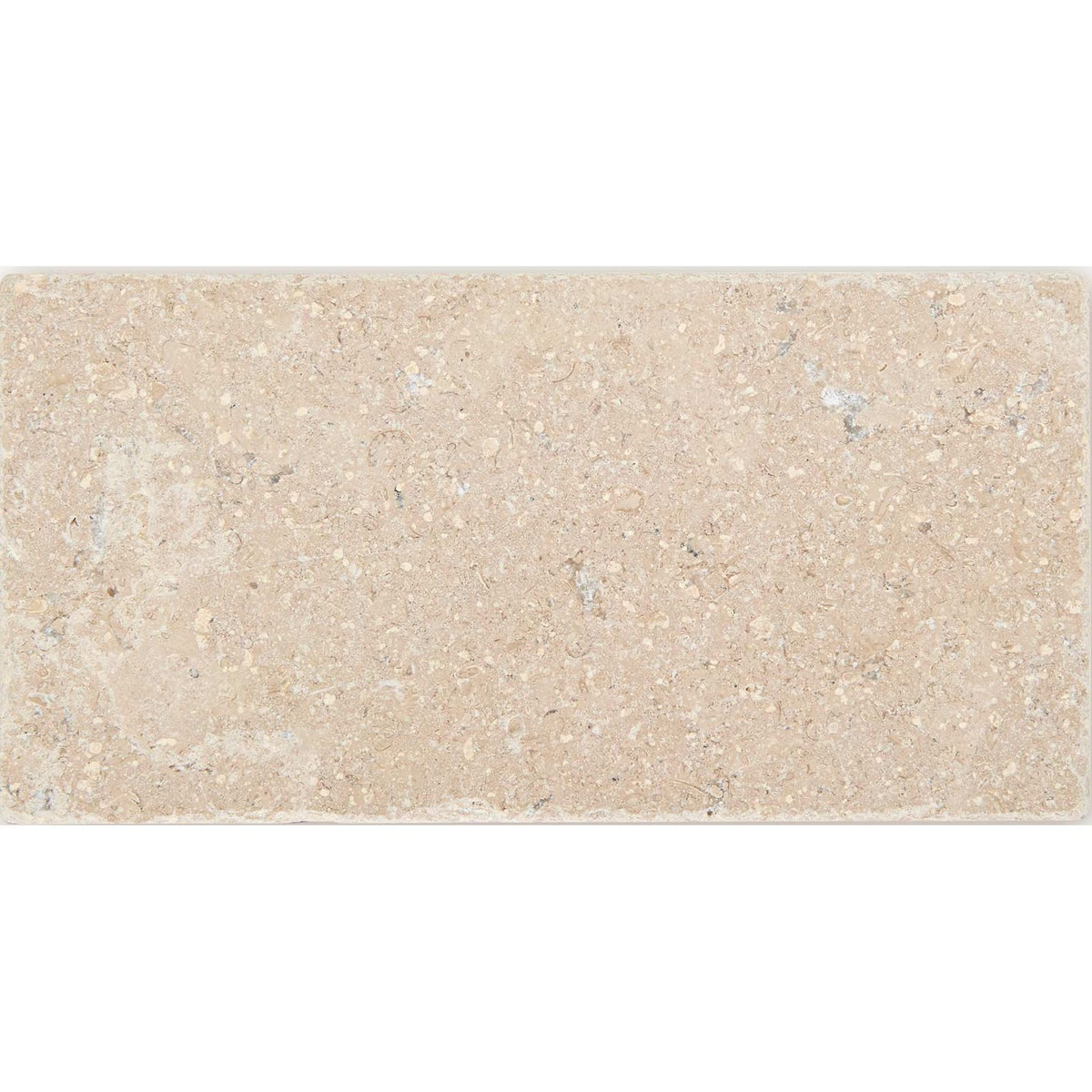 Temple Marsa sandblasted and brushed limestone tile surface detail, light beige natural stone
