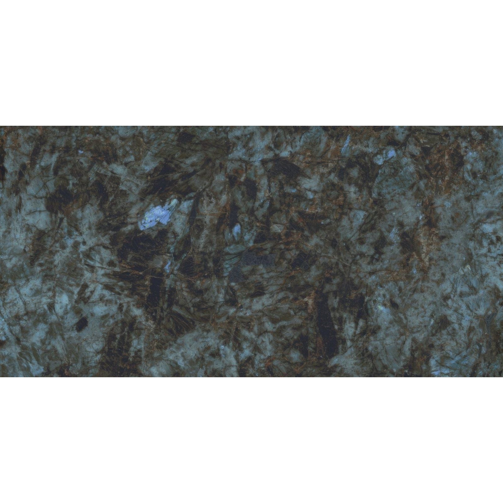 Marvel Diva Baobab Polished dark grey marble-effect tile with brown and black veining