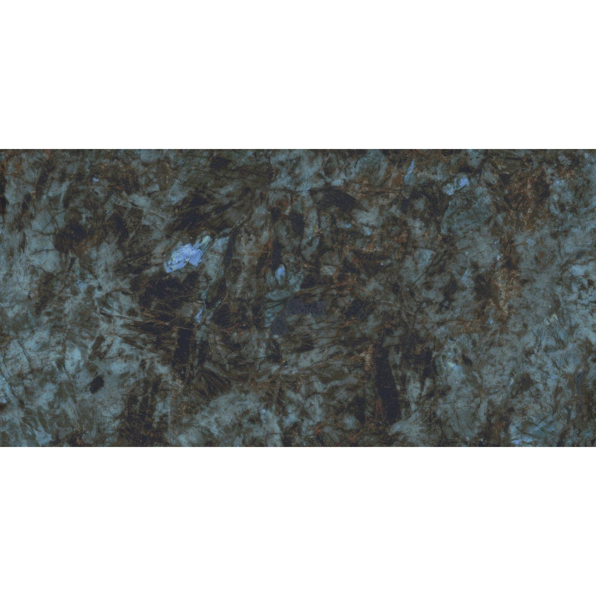 Marvel Diva Baobab Polished dark grey marble-effect tile with brown and black veining