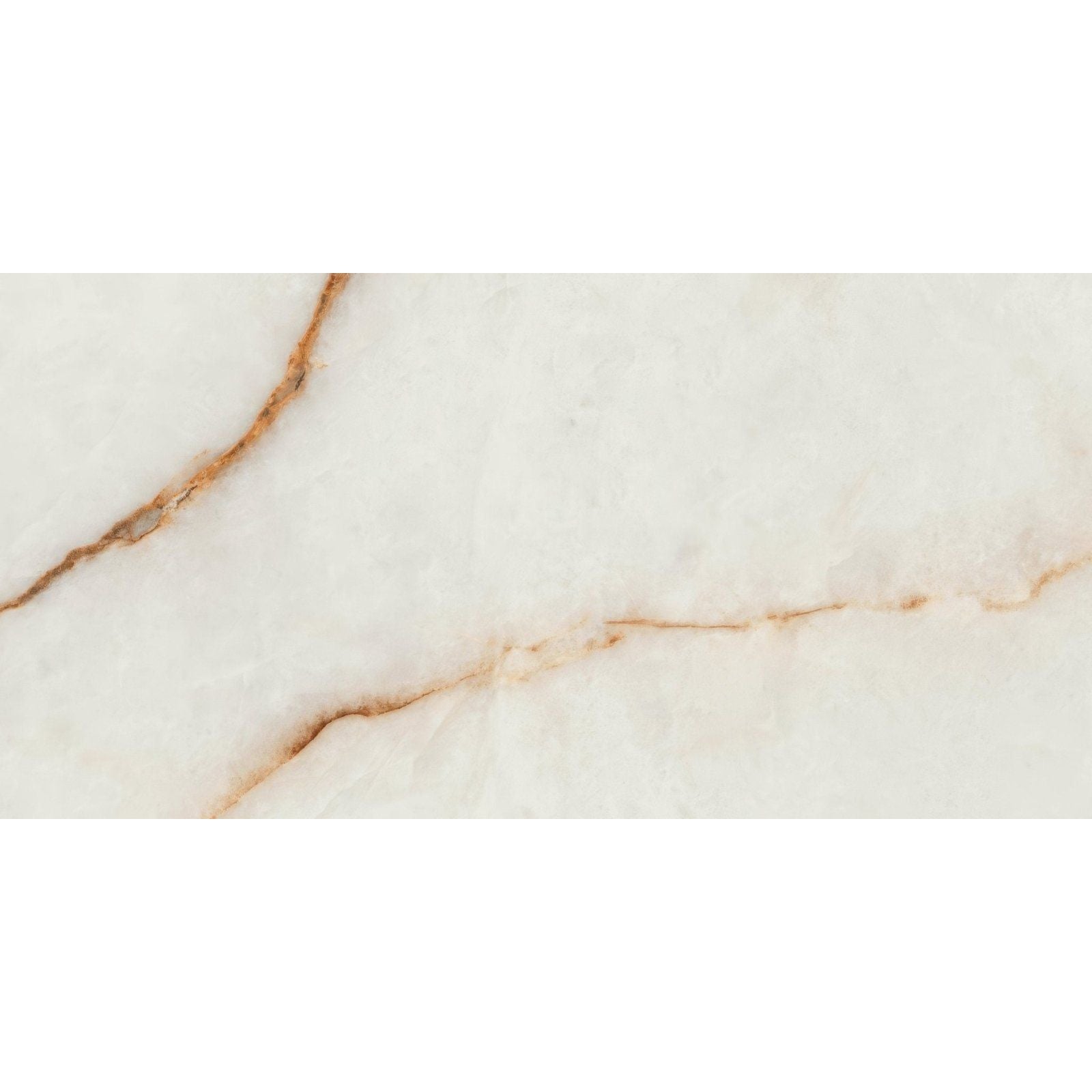 Marvel diva ice crystal cream-colored marble tile with subtle golden veining in polished and matt finish 60x120 cm