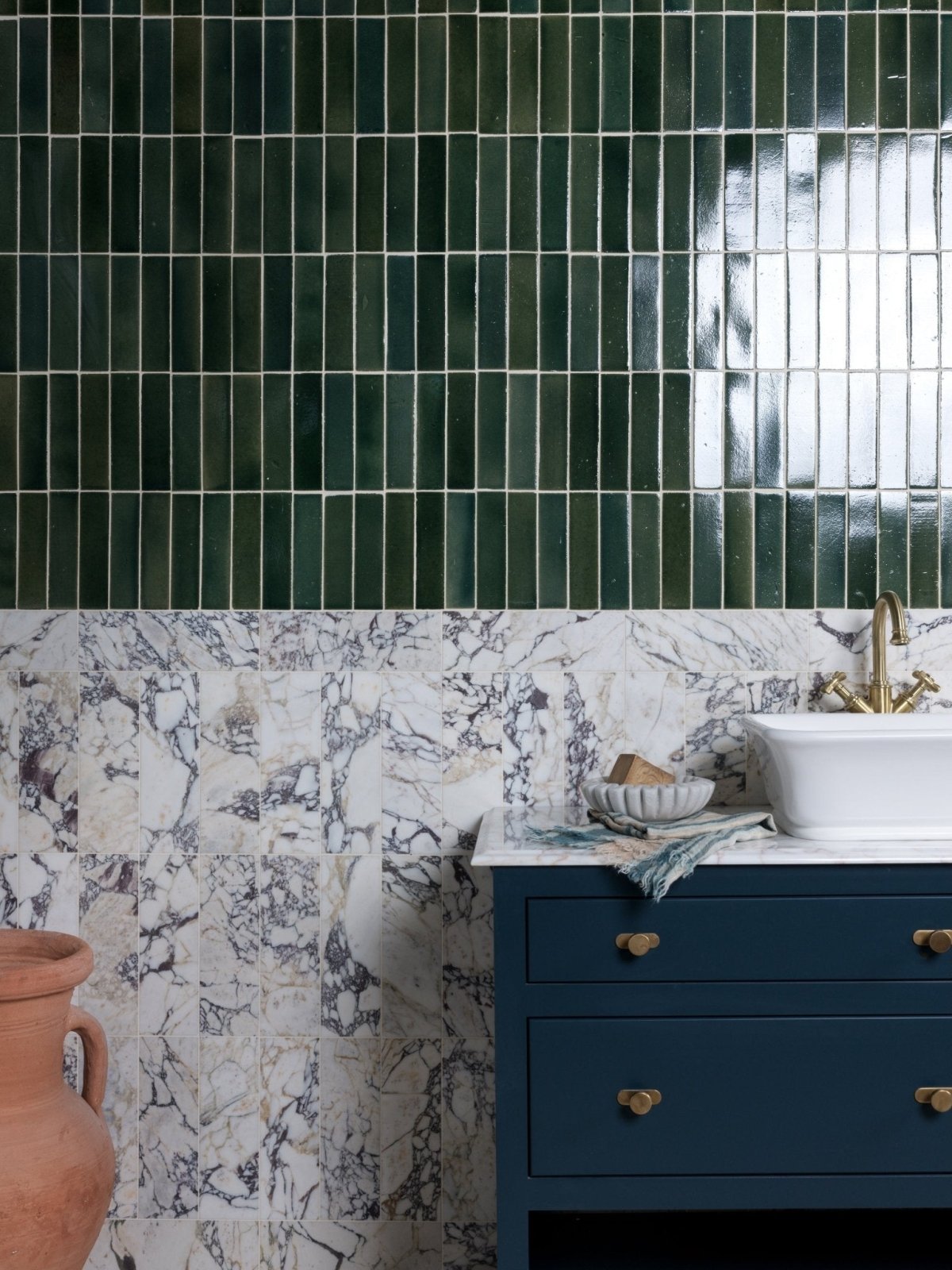 Medici Viola Marble Honed Brick