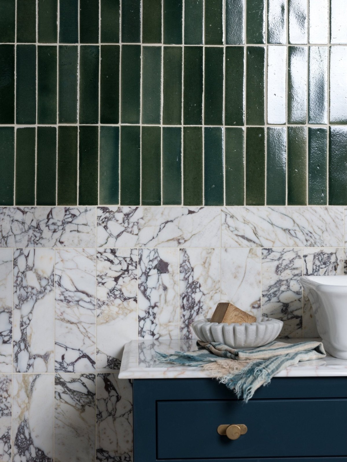 Medici Viola Marble Honed Brick