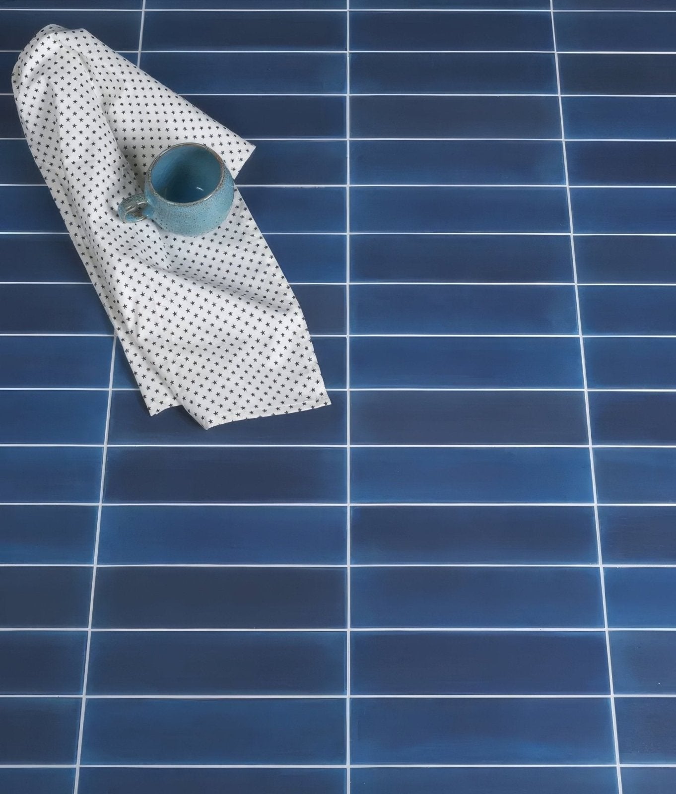 Medina Brick Porcelain Navy Blue